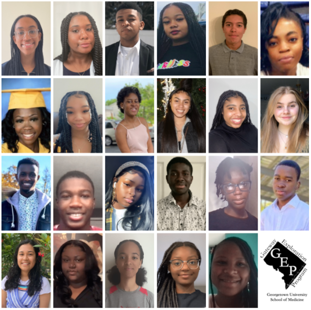 A collage of headshots of students