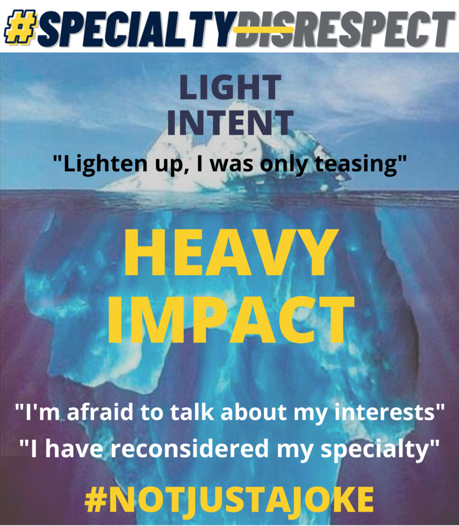 Blue and Gray banner on white background. Body section has a picture of an iceberg in the background with gray and yellow text. Text follows.