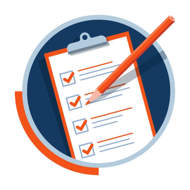 illustration of a clipboard with checklist and pencil