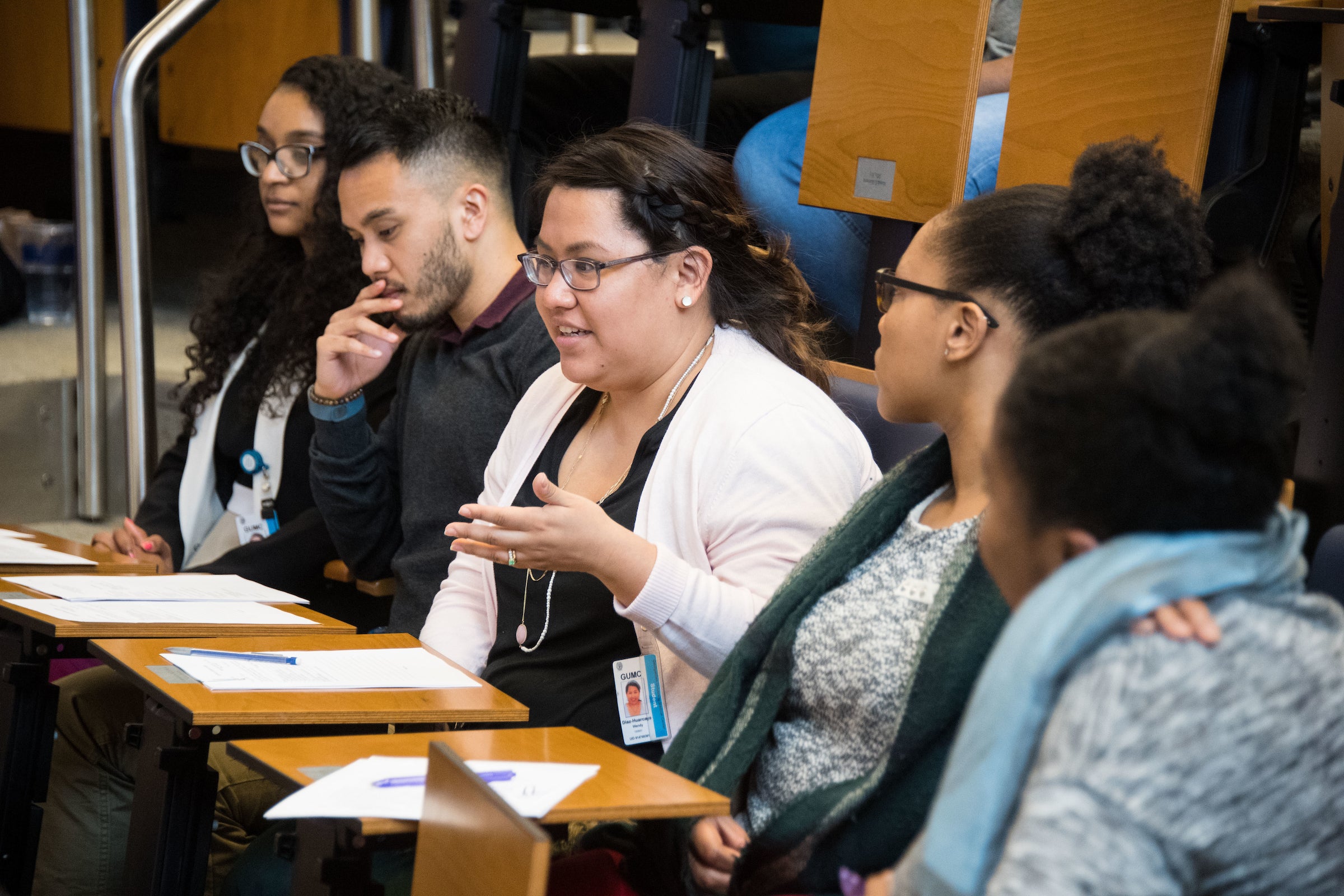 Students in the GEMS Program sit in a lecture hall