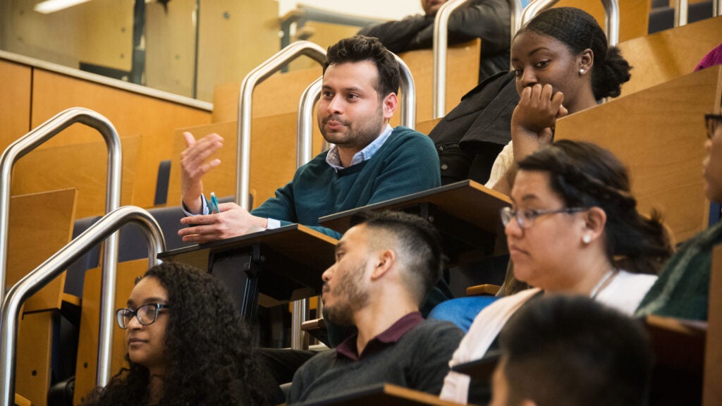 GEMs students participate in a class in Proctor Harvey Auditorium