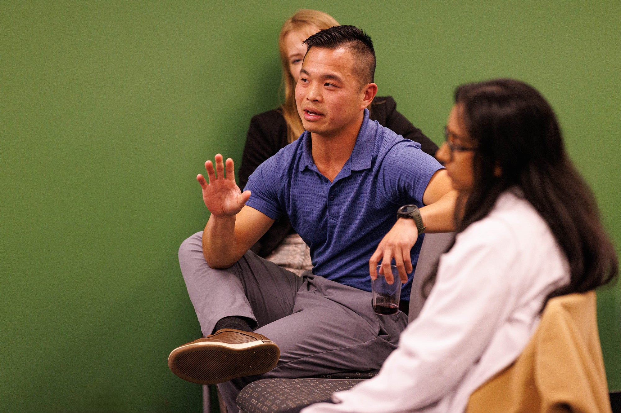 A faculty member asks a question